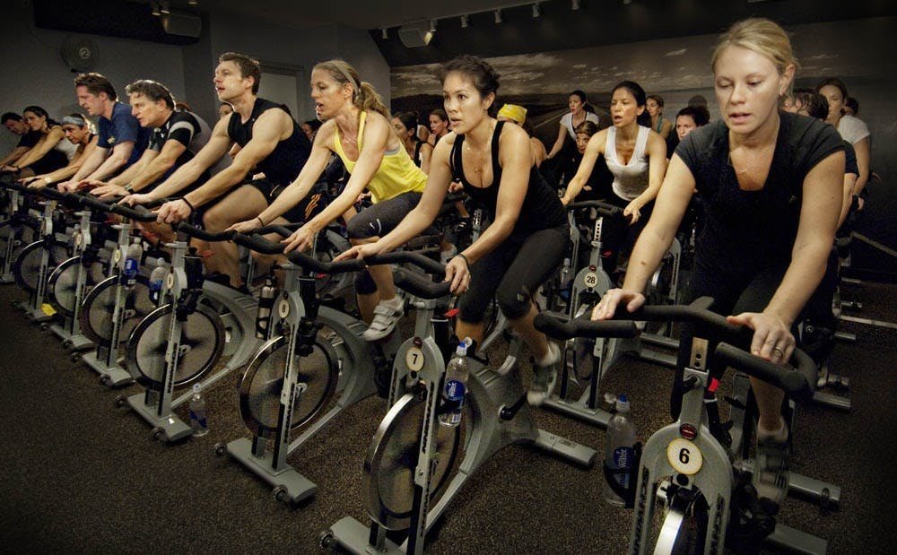 SoulCycle indoor cycling calorie burn class